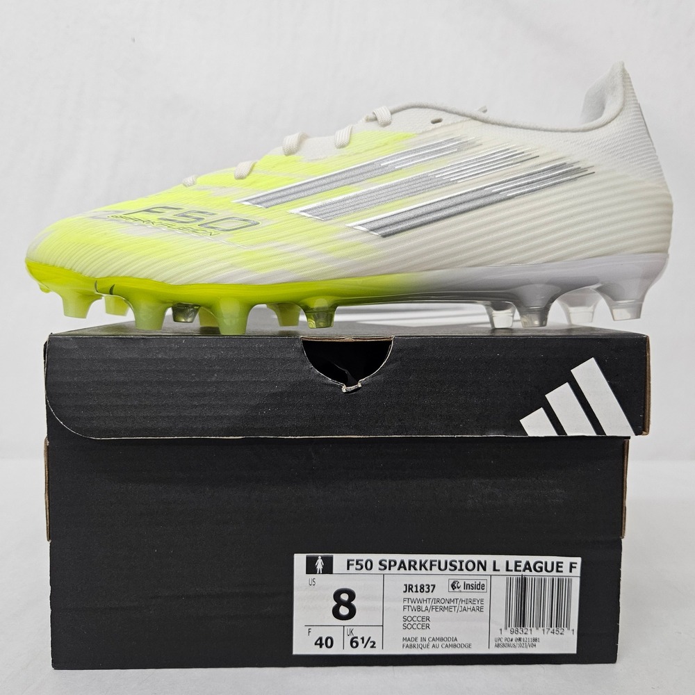 Adidas‎ F50 Sparkfusion L League F Soccer Cleats JR1837 Yellow Women Size 8